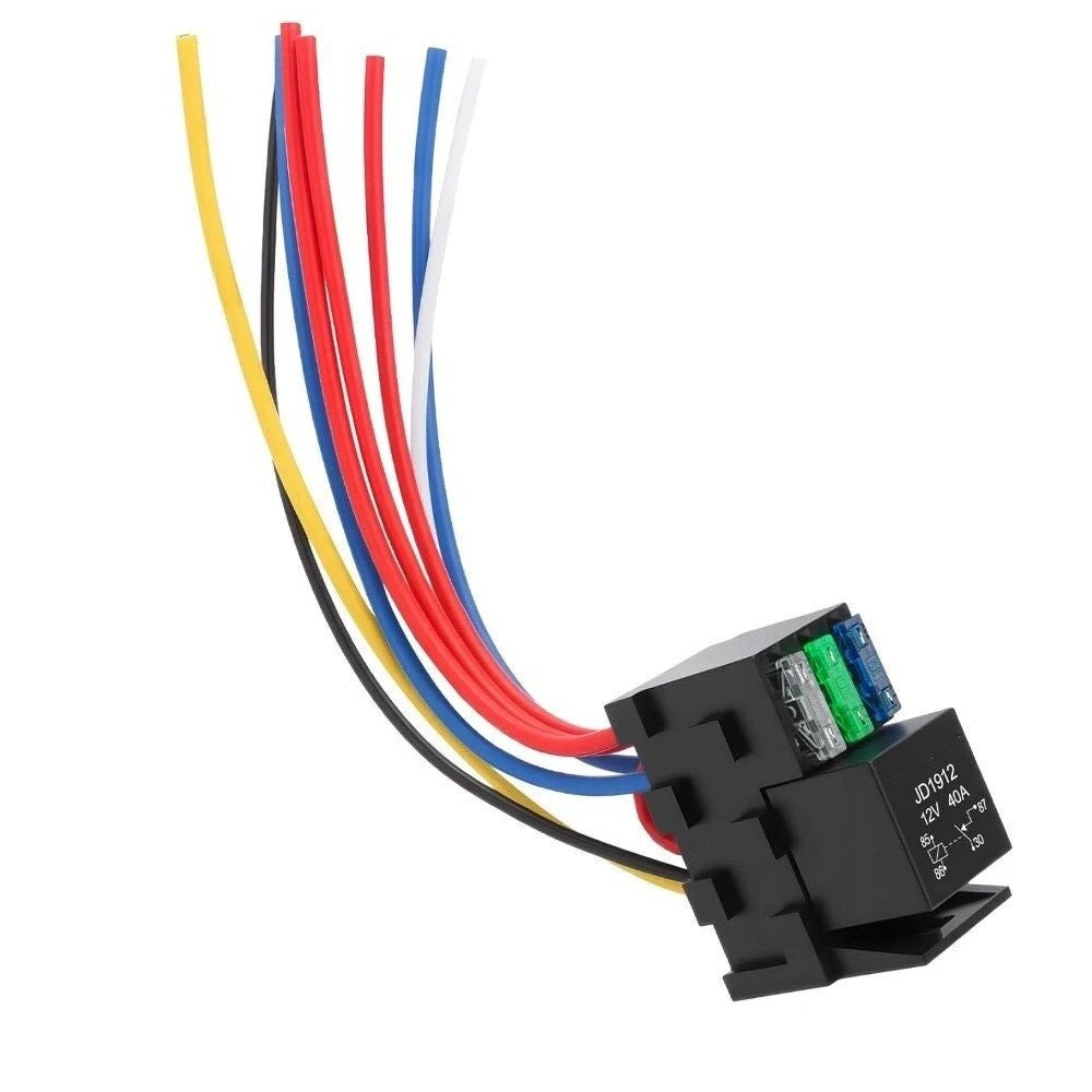 3 Way 4PIN 40A Blade Fuse Relay Kit for Jeep (12V)