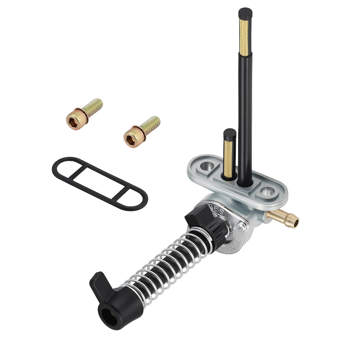 Aluminum Fuel Valve Petcock + Lever Extension Kit for Polaris Big Boss