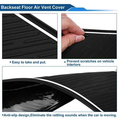 19 Pcs Non-Slip Mat for Ford Ranger (2023–2025) PVC White