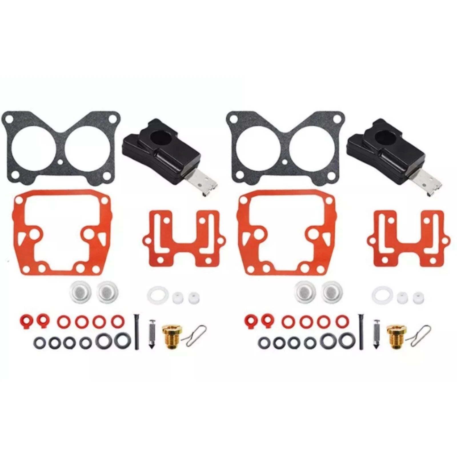 2X Carburetor Kit for Johnson/Evinrude Outboard (383906, 390055, 392550, 398526, 0439076)