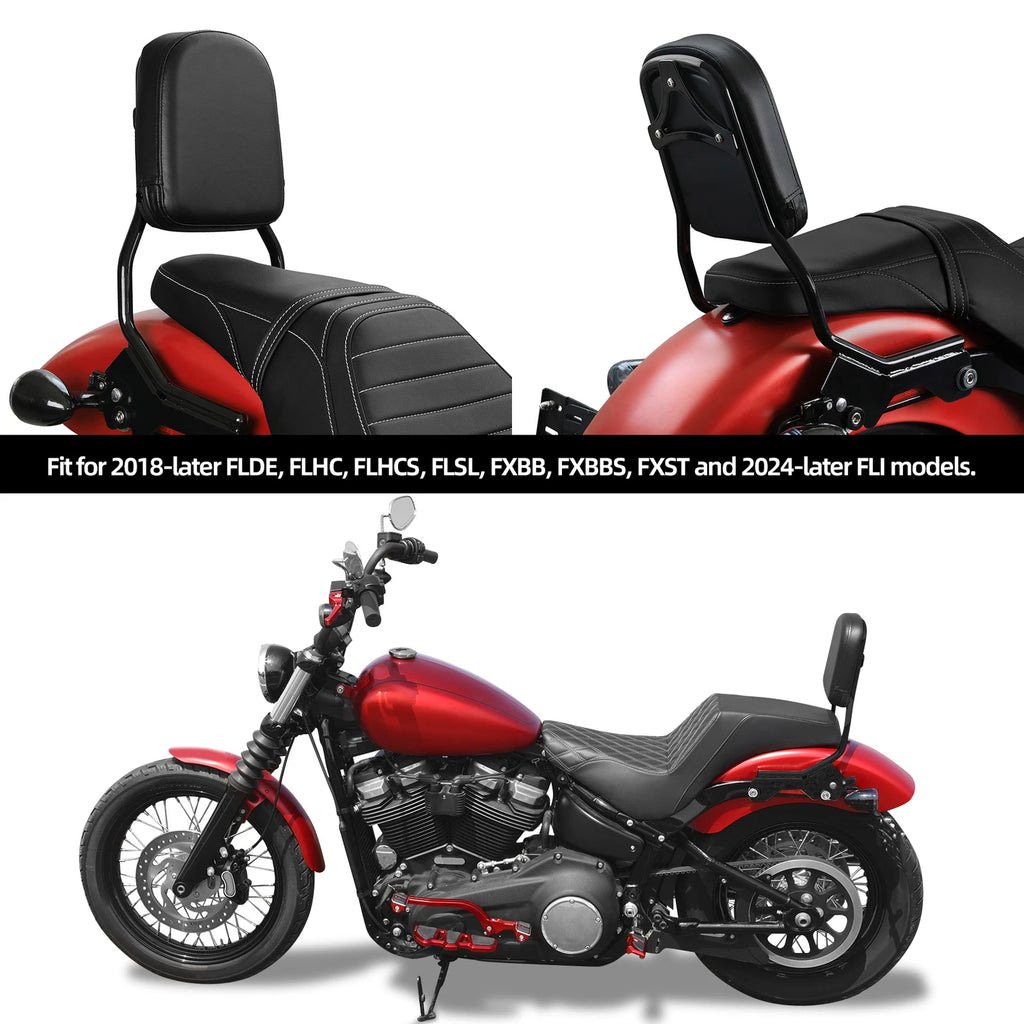 Sissy Bar Backrest & Docking Hardware for Harley Softail Street Bob (2018–2025)