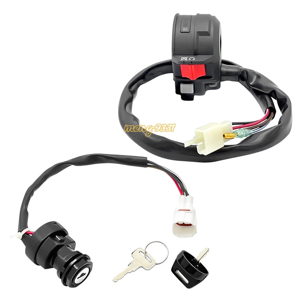 Handlebar Start Stop Switch & Ignition Key Switch for Yamaha Raptor 50 80 (2002–2008)