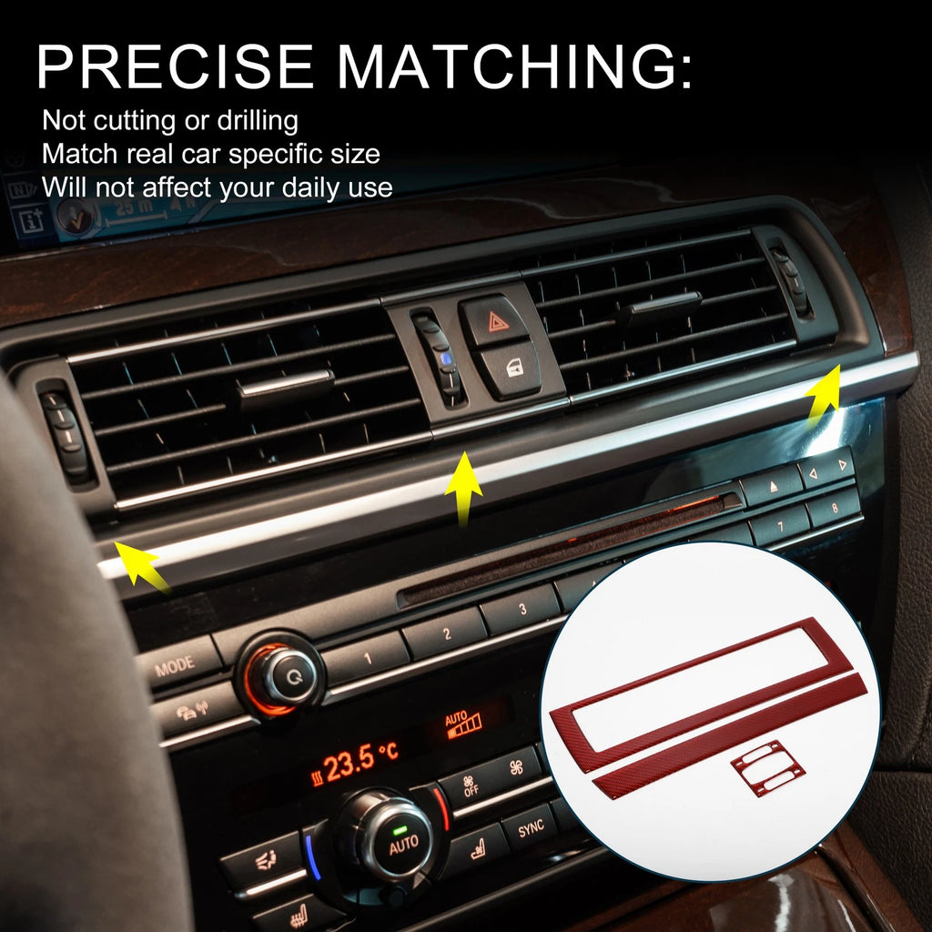 Air Vent Air Conditioning Outlet Frame Covers for BMW 6 Series E63 E64 (2004–2010)