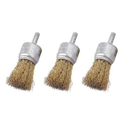 6mm Brass Wire Brush for Drill Rust Removal Tool
