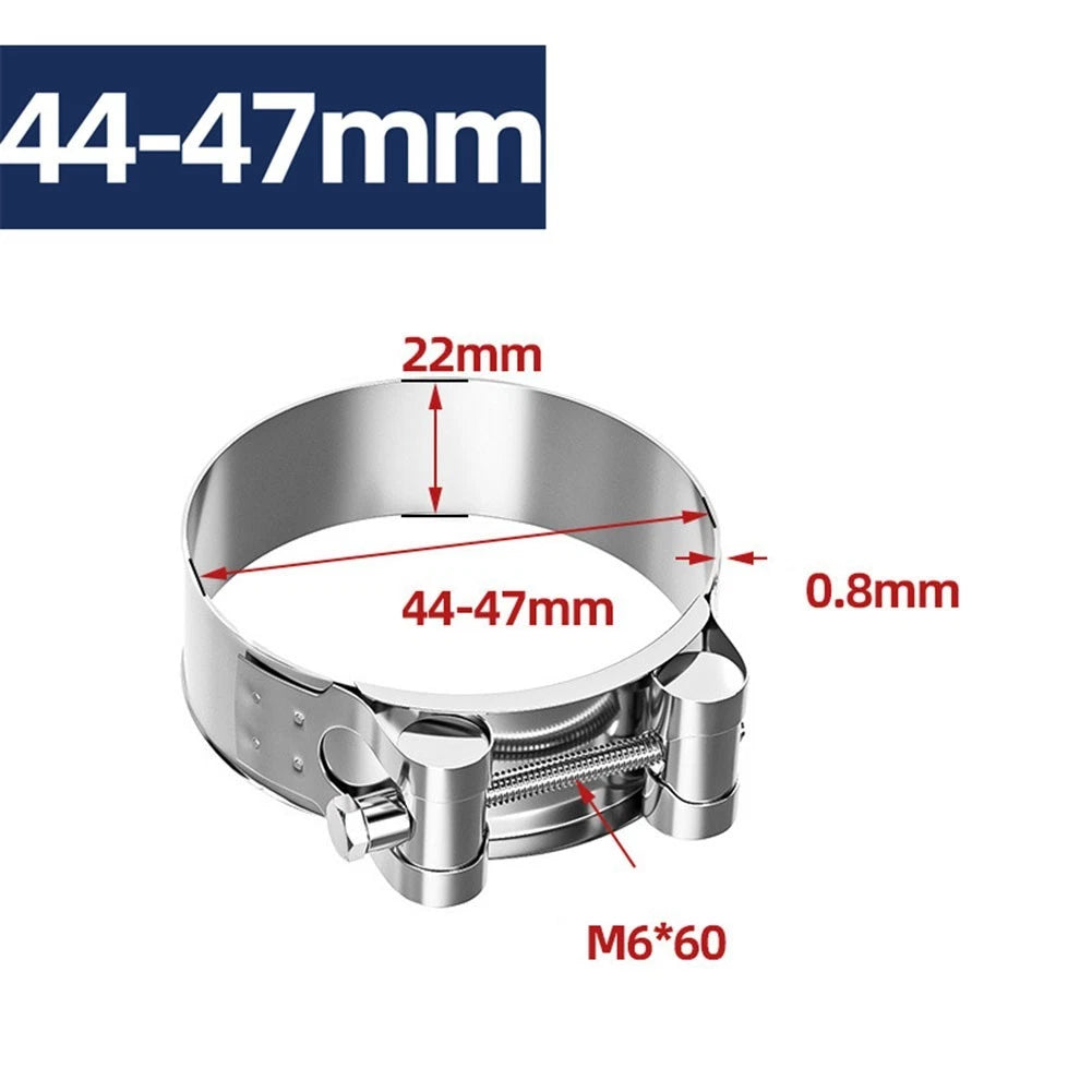 Thickened Stainless Steel Hose Clamp for Secure Fuel and Water Pipe Sealing