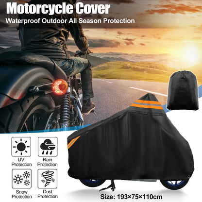 Waterproof Motorcycle Cover for Honda PCX 125 150 Scooter 76 Inch Black (Fits)
