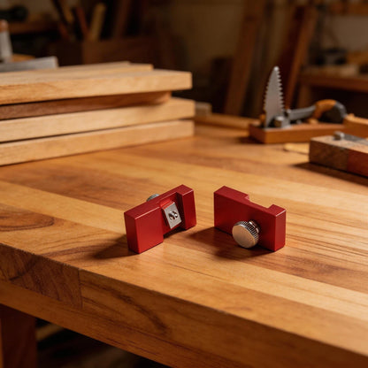 Router Track Adapter with Adjustable Stop Block for Straight Cuts (2.04x1.18in)