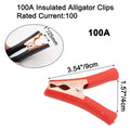 2X Crocodile Clip Battery Test Clamps for Universal