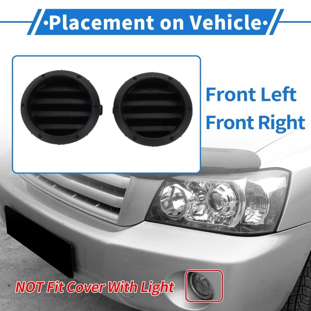 Fog Light Covers for Toyota Highlander (2004–2007)