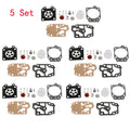 Set of 5 Carburetor Gaskets for Walbro 43CC 52CC (40-5/44F-5 34F 36F 139F)
