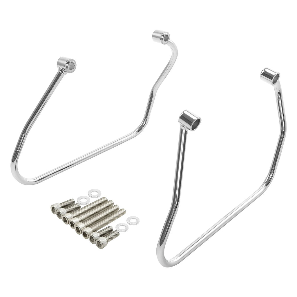 Chrome Saddlebag Support Bracket Kit for Harley Softail Slim (2018–2024)