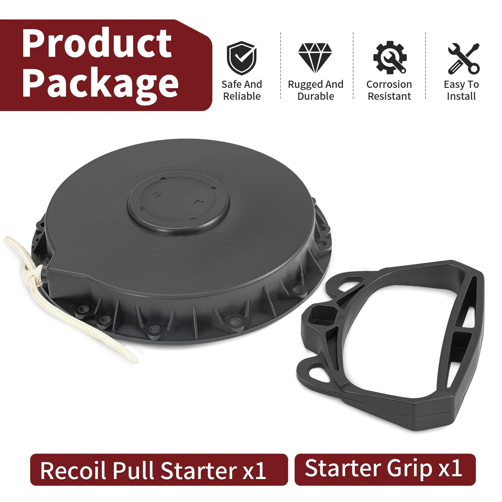 Recoil Pull Starter for Ski-Doo MX Z 440 500 600 700 800 (420887445, 420892614)