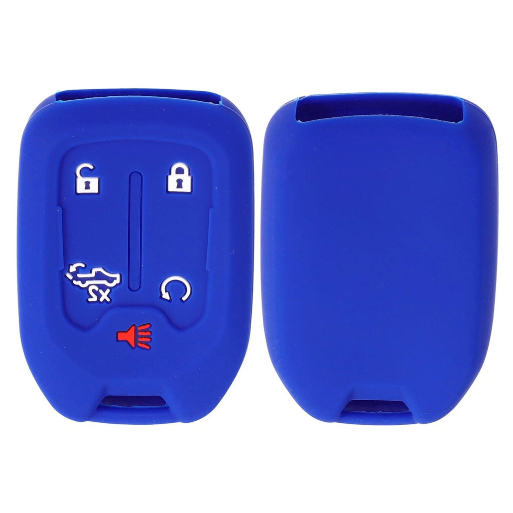 2PCS Silicone Key Fob Case Cover Replacement for Chevrolet Silverado (2019–2022)