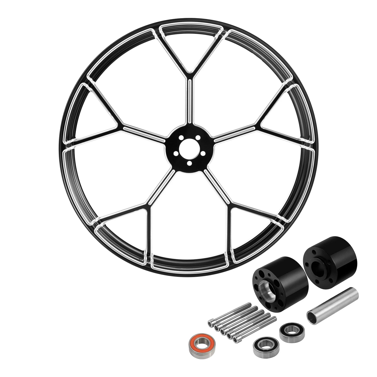 26" Front Wheel Rim Dual Disc Hub for Harley Electra Road Glide (2008–Up)