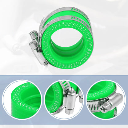 35mm ID Green Carburetor Adapter Inlet Intake Pipe Boot with Clamps for