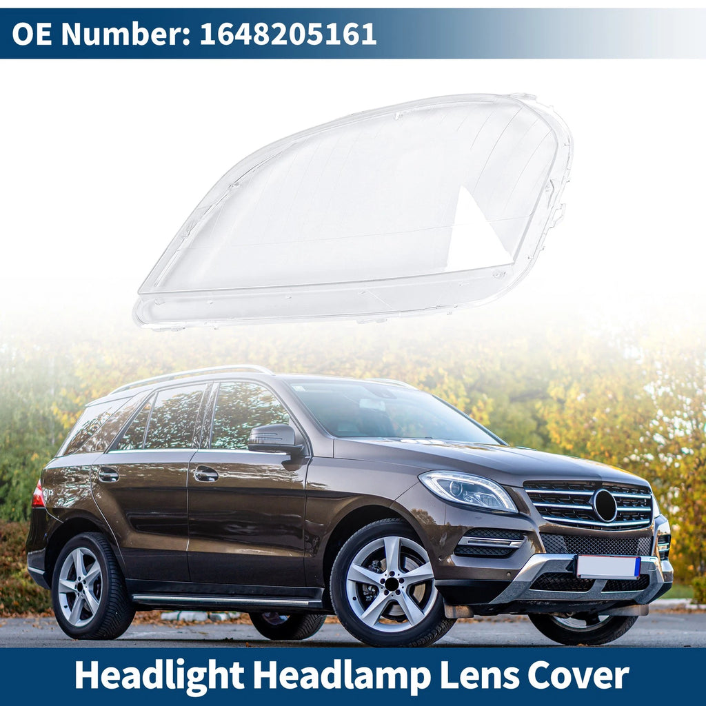Front Left Headlight Lens Cover Replacement for Mercedes-Benz ML350 (2006–2011)