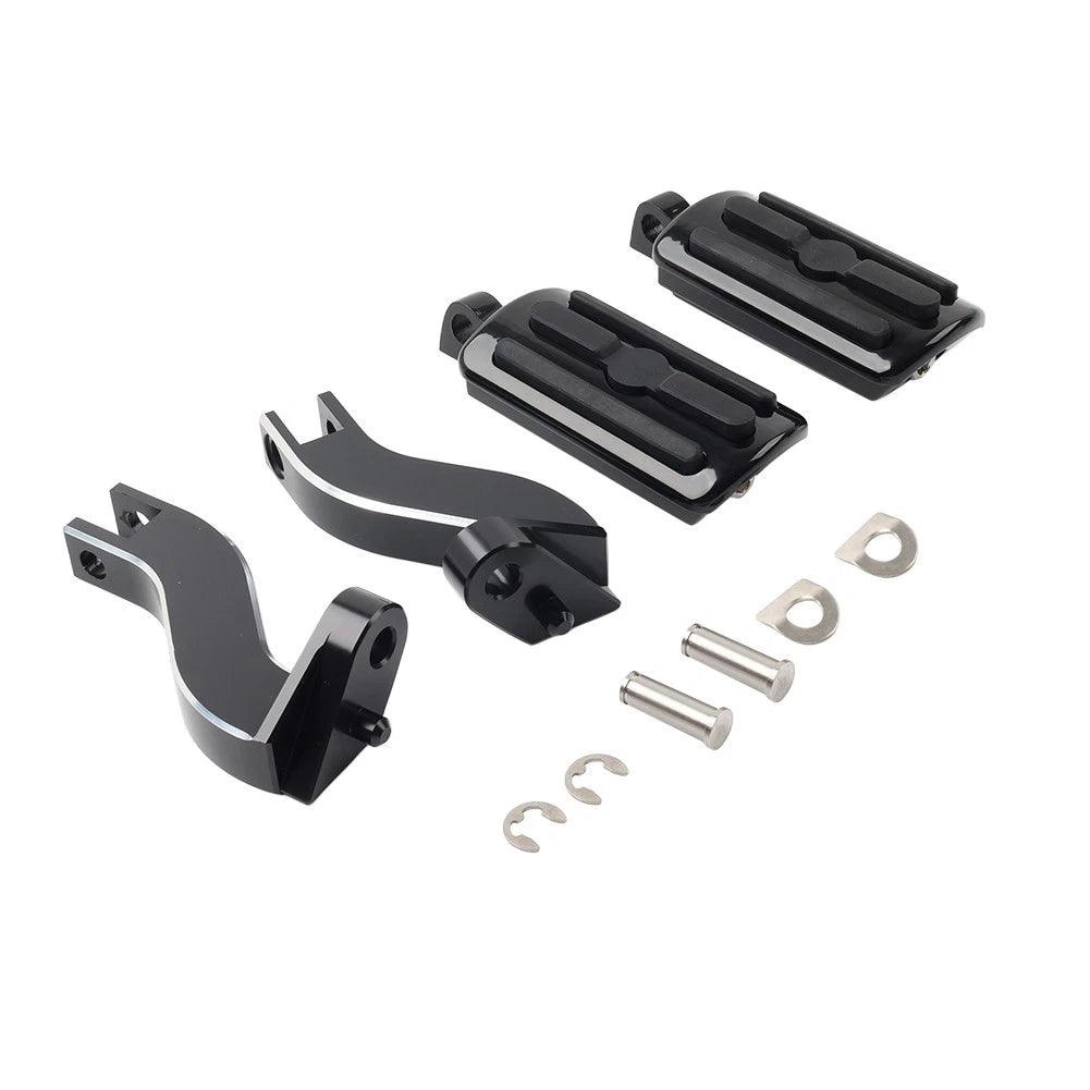 Rear Passenger Foot Pegs Mount Kit for Harley Touring Electra Glide (1993–2024)