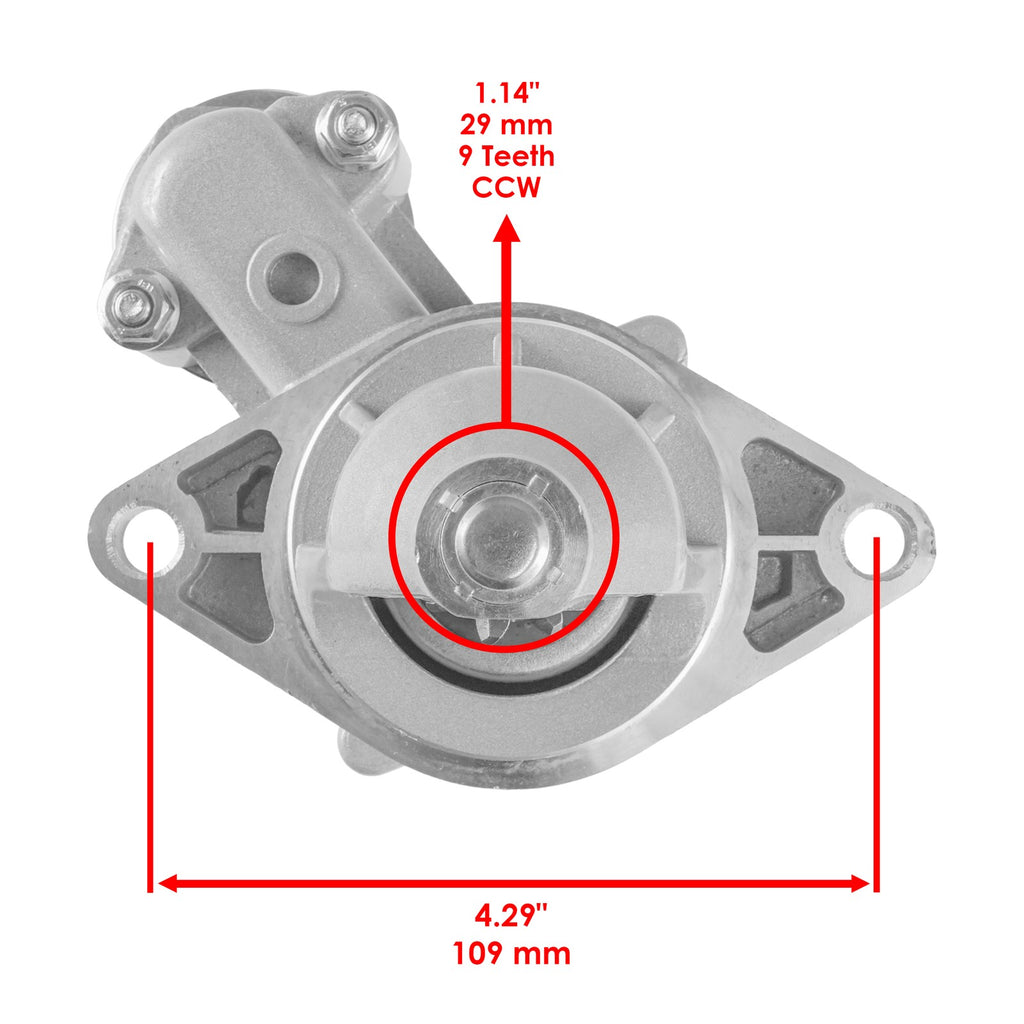 Starter Replacement for John Deere 285 320 345 F725 2243 for Kawasaki (1999–2013)