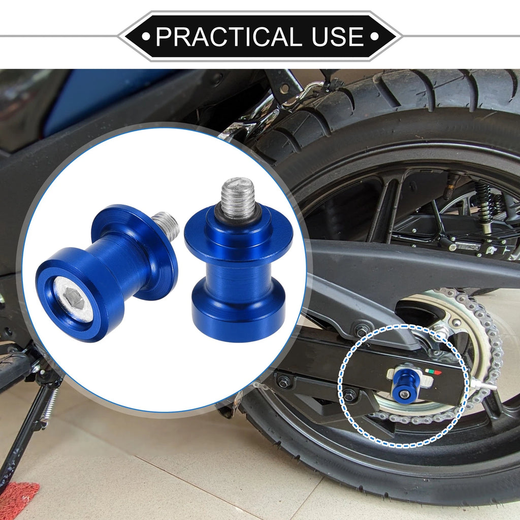 Motorcycle Swingarm Spools 8mm CNC Replacement Pair for Universal (All Years)