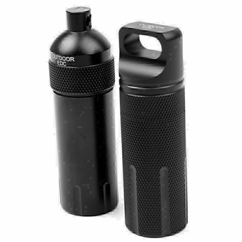Portable Survival EDC Tool Waterproof Mini Capsule Seal Bottle Case