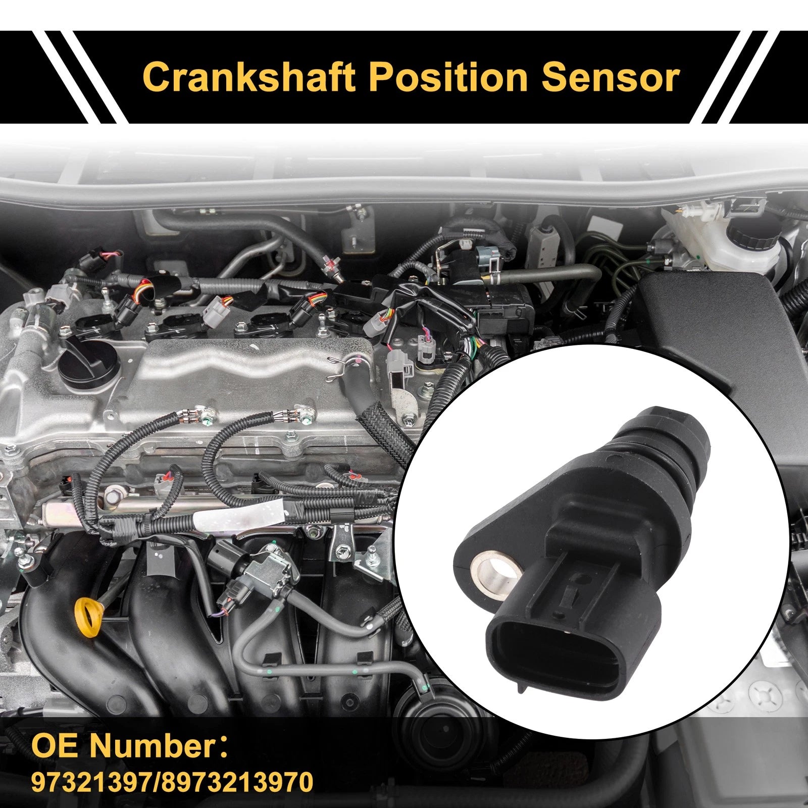 Crankshaft Position Sensor for GMC Sierra 2500HD 6.6 Diesel (2004–2005)
