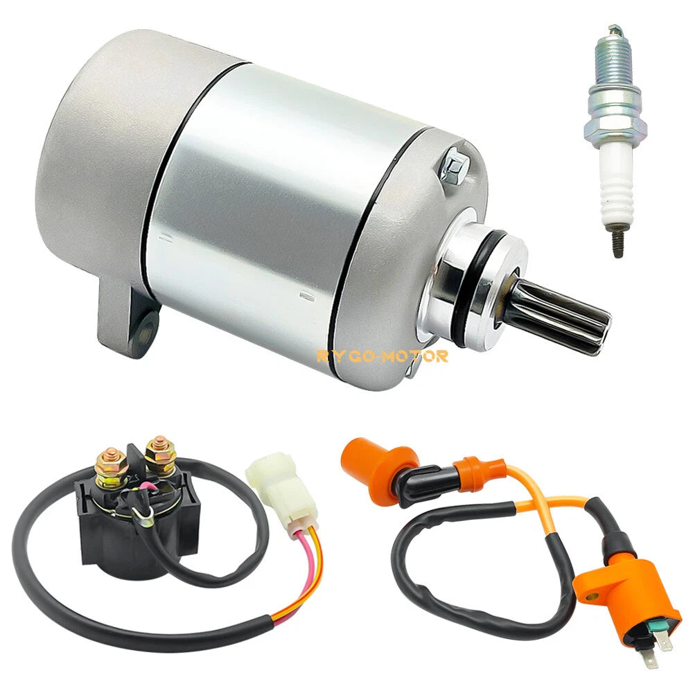 Starter & Relay Solenoid for Honda Recon 250 TRX250TE TRX250TM (2005–2022)