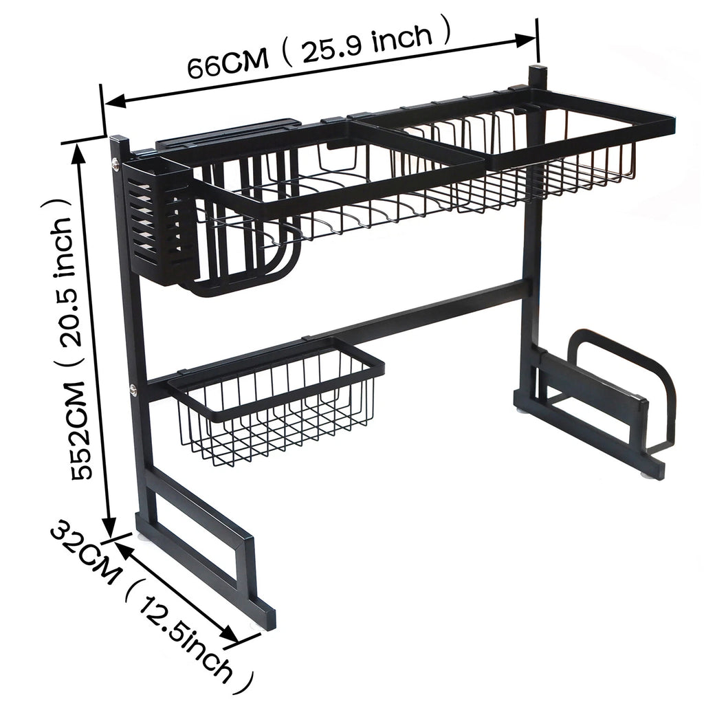 Stainless Steel Drying Rack for Kitchen Sink (Fits Most Models)