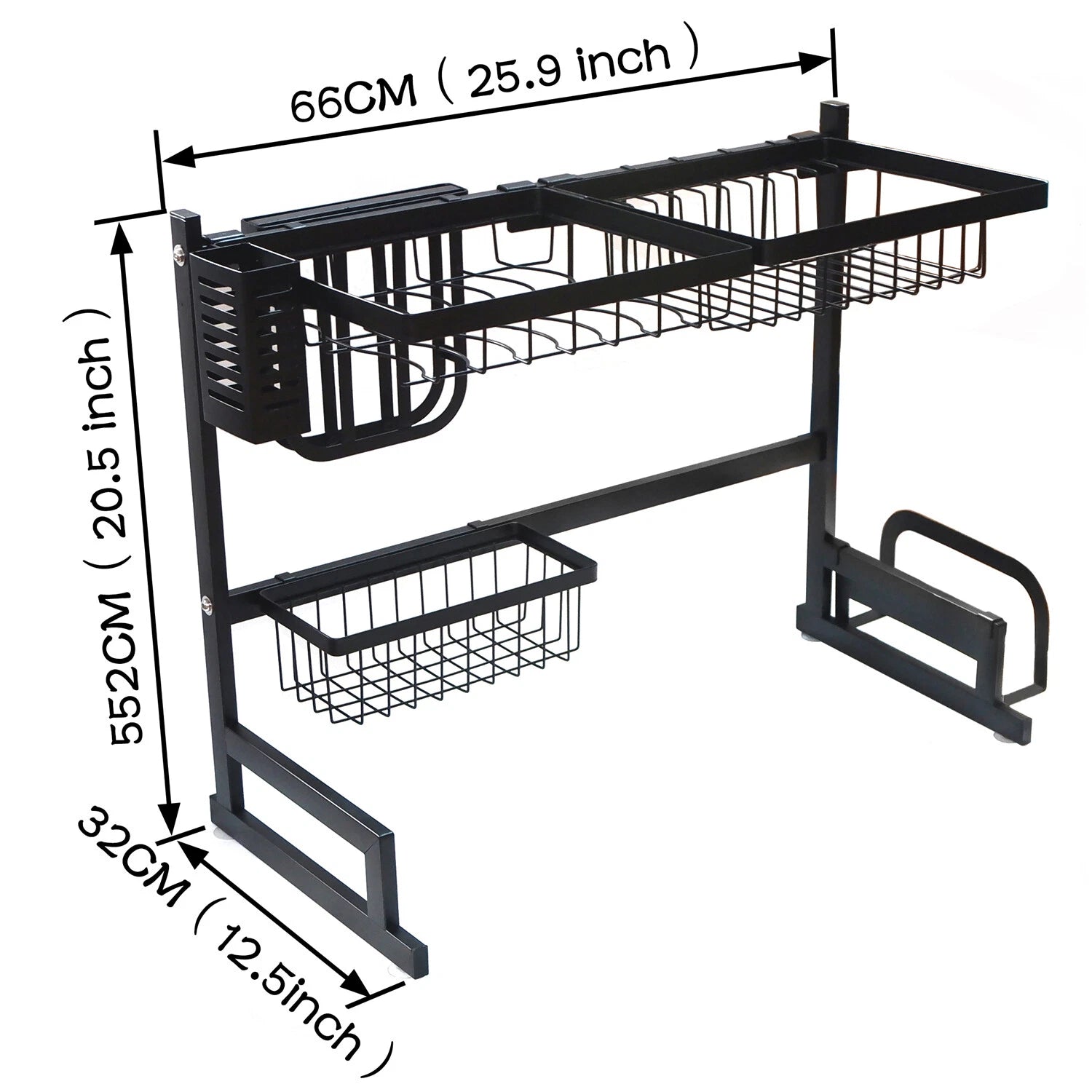 Stainless Steel Drying Rack for Kitchen Sink (Fits Most Models)