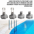 Seals Kit for Intex Pool Filter Pump 25004 (2500 GPH)