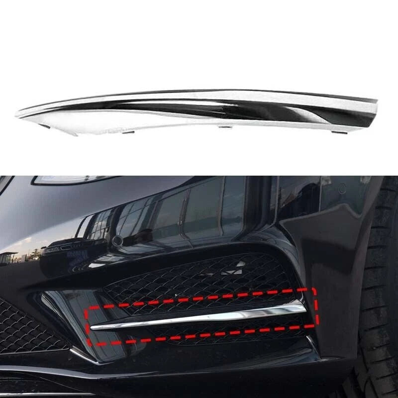 Chrome ABS Front Bumper Vent Mesh Trim for Mercedes W222 (2014–2017)