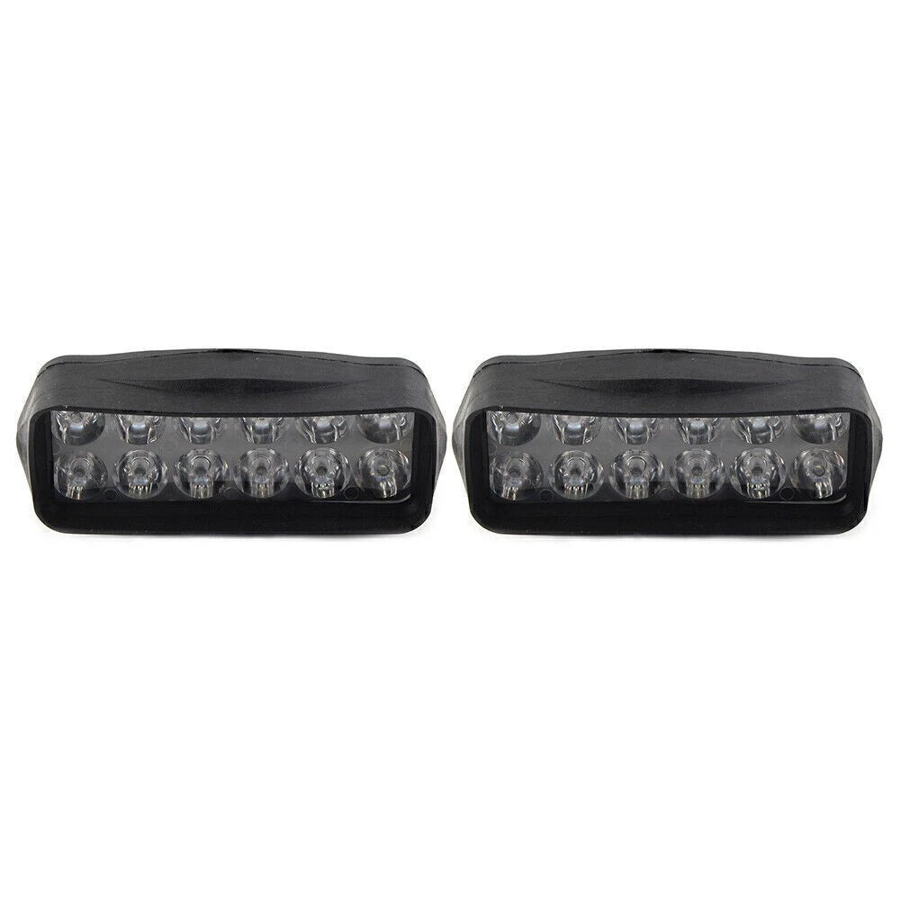 2X 12-LED Motorcycle Front Headlight Spot Fog Light for ATV UTV