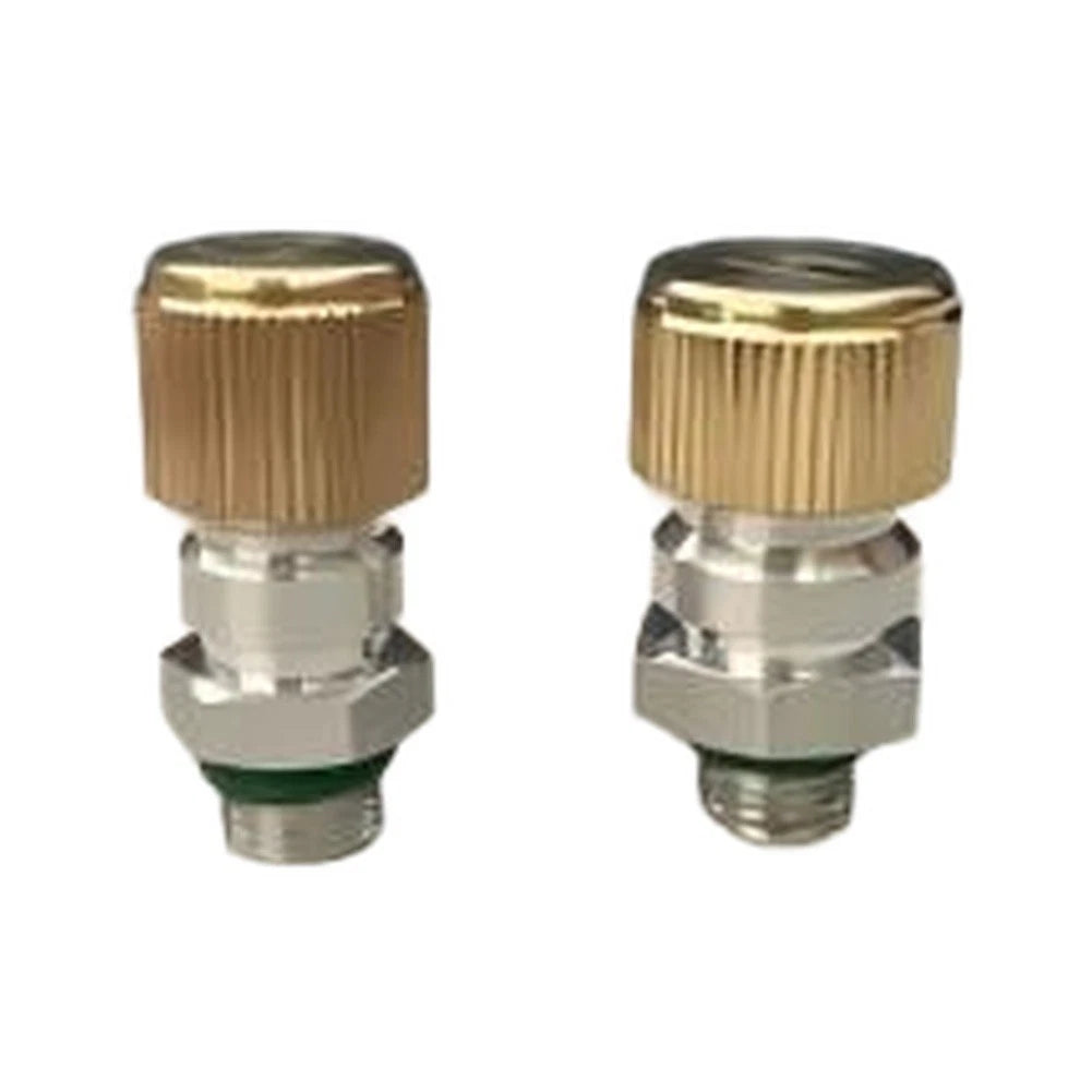 R134a AC Valve Covers for Compatible Vehicles (Metal Construction, Copper End)