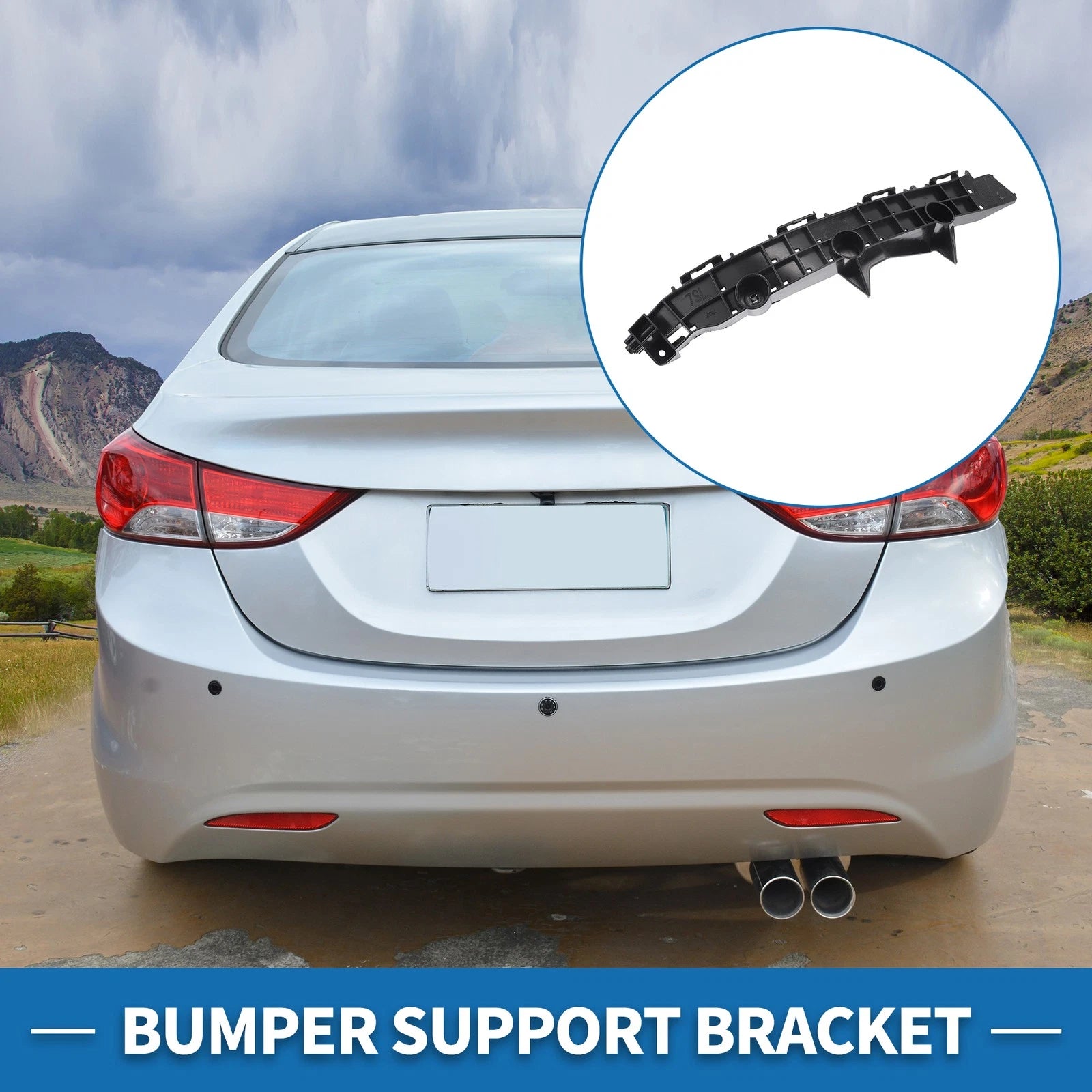 Left Rear Bumper Retainer Bracket Replacement for Toyota C-HR (2018–2019)
