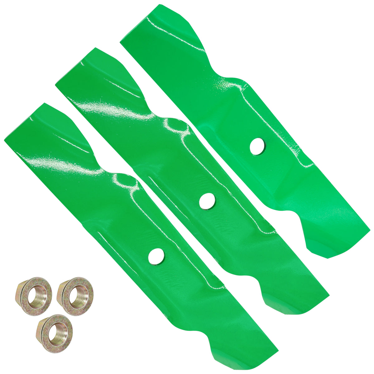 Deck Blades with Nuts Replacement for Cub Cadet 300 321 336 446 (2005–2015)