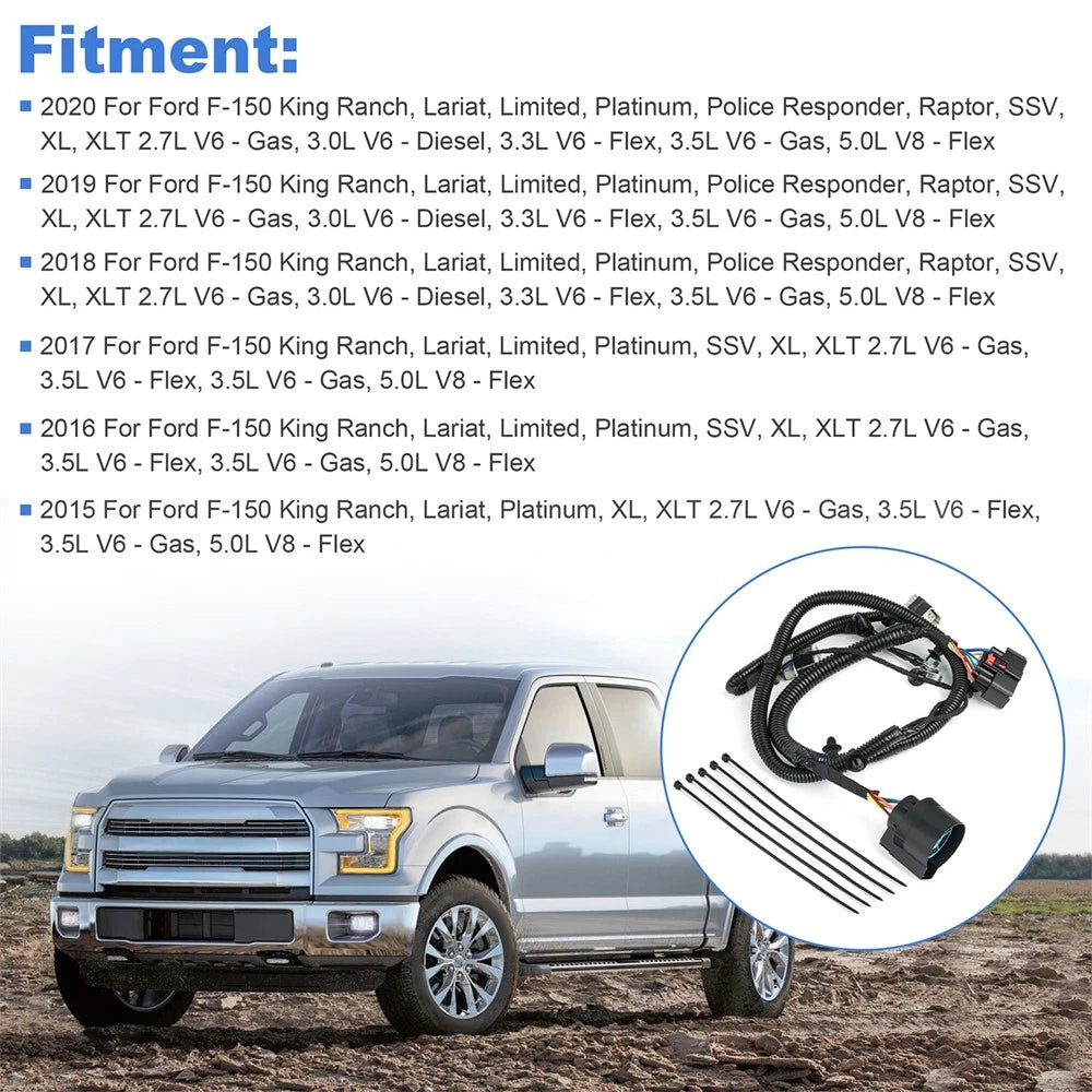 Trailer Tow Harness Assembly for Ford F-150 (2015–2020)