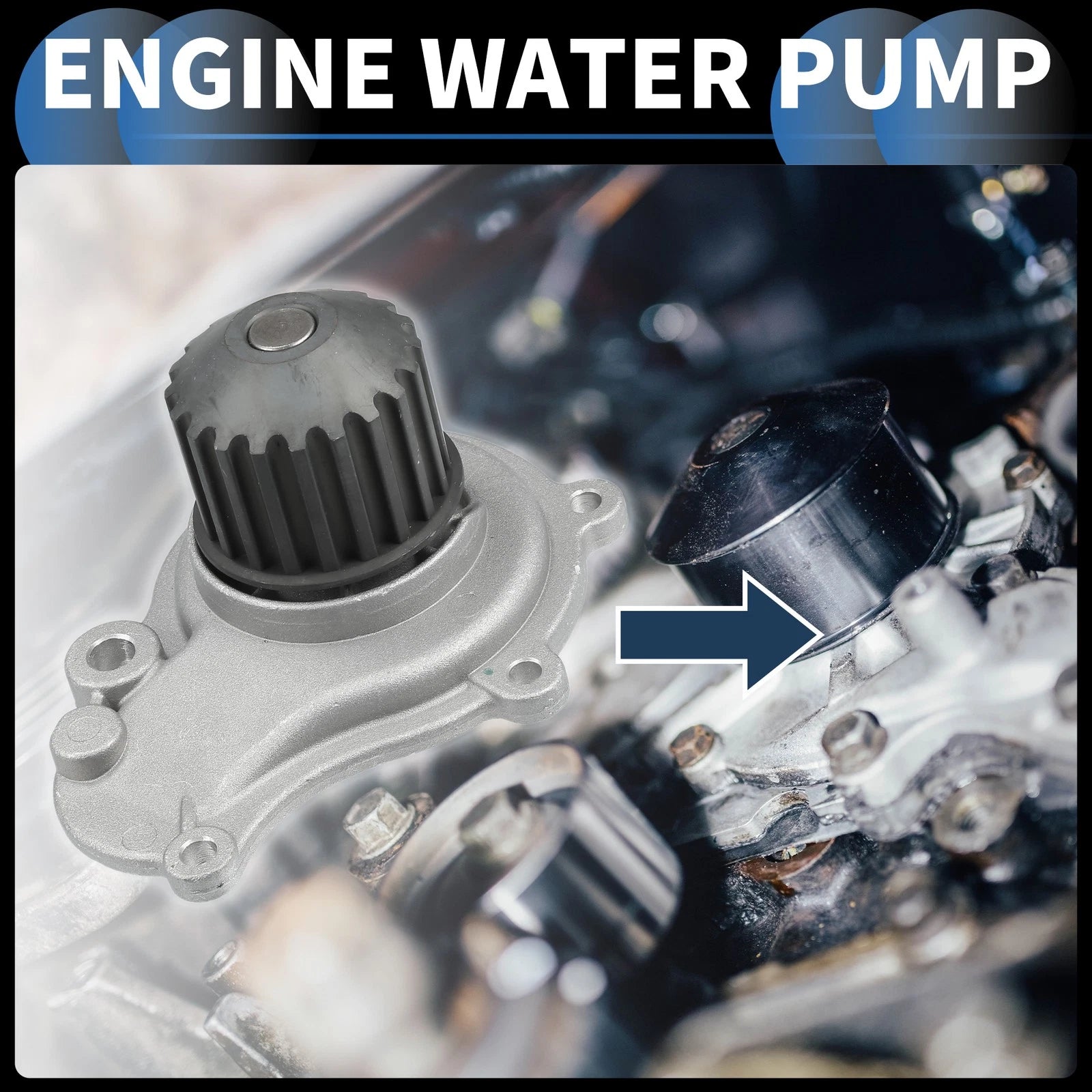 Water Pump with Seals and Tensioner Kit for Chrysler Cirrus (1995–2000)