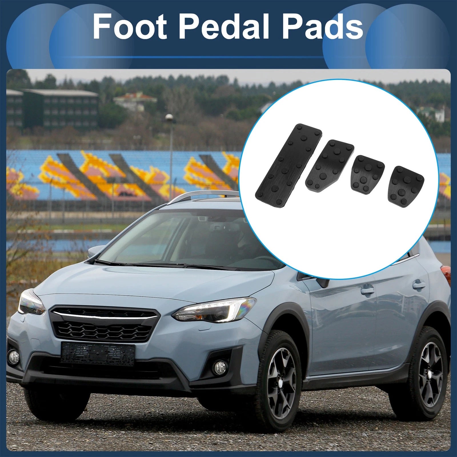 4 Pcs Foot Accelerator Pedal Covers Replacement for Subaru XV (2018–2021)
