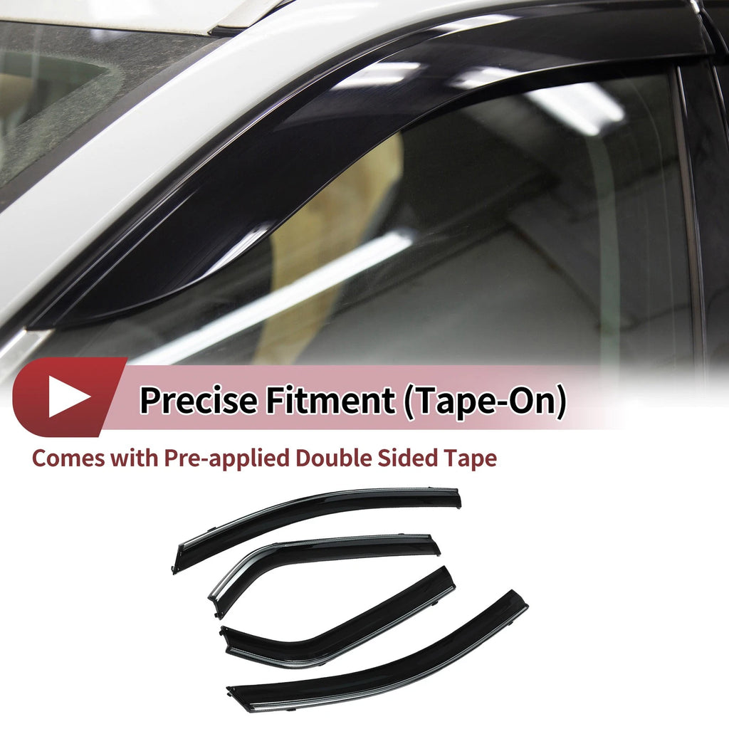 Window Deflectors Side Vent Visors 1 Set for Honda Fit Sedan (2007–2008)