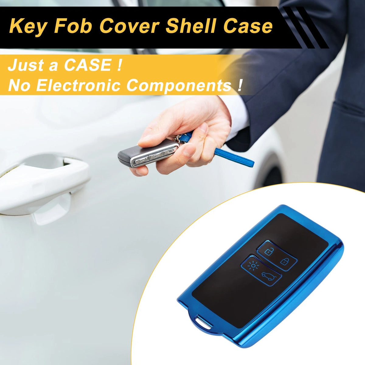 Key Fob Shell Cover Case for Renault Grand Scenic, Megane, Clio, Espace (2000–2023)