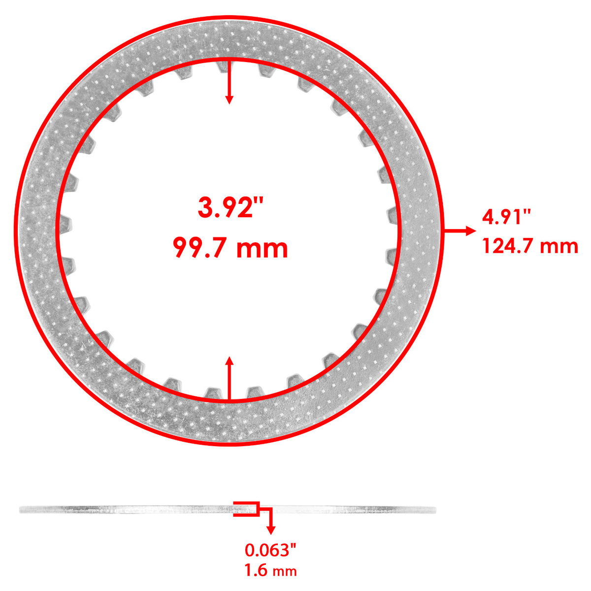 Clutch Friction and Steel Plate Set for Suzuki RF900R (1994–1997)
