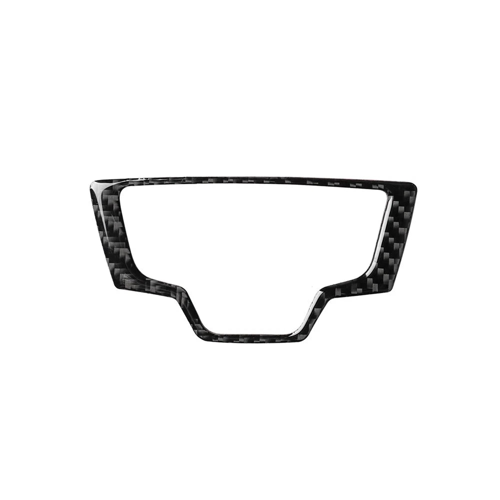 Carbon Black Interior Multimedia Knob Cover Trim For Audi A6 A7 2012-2018