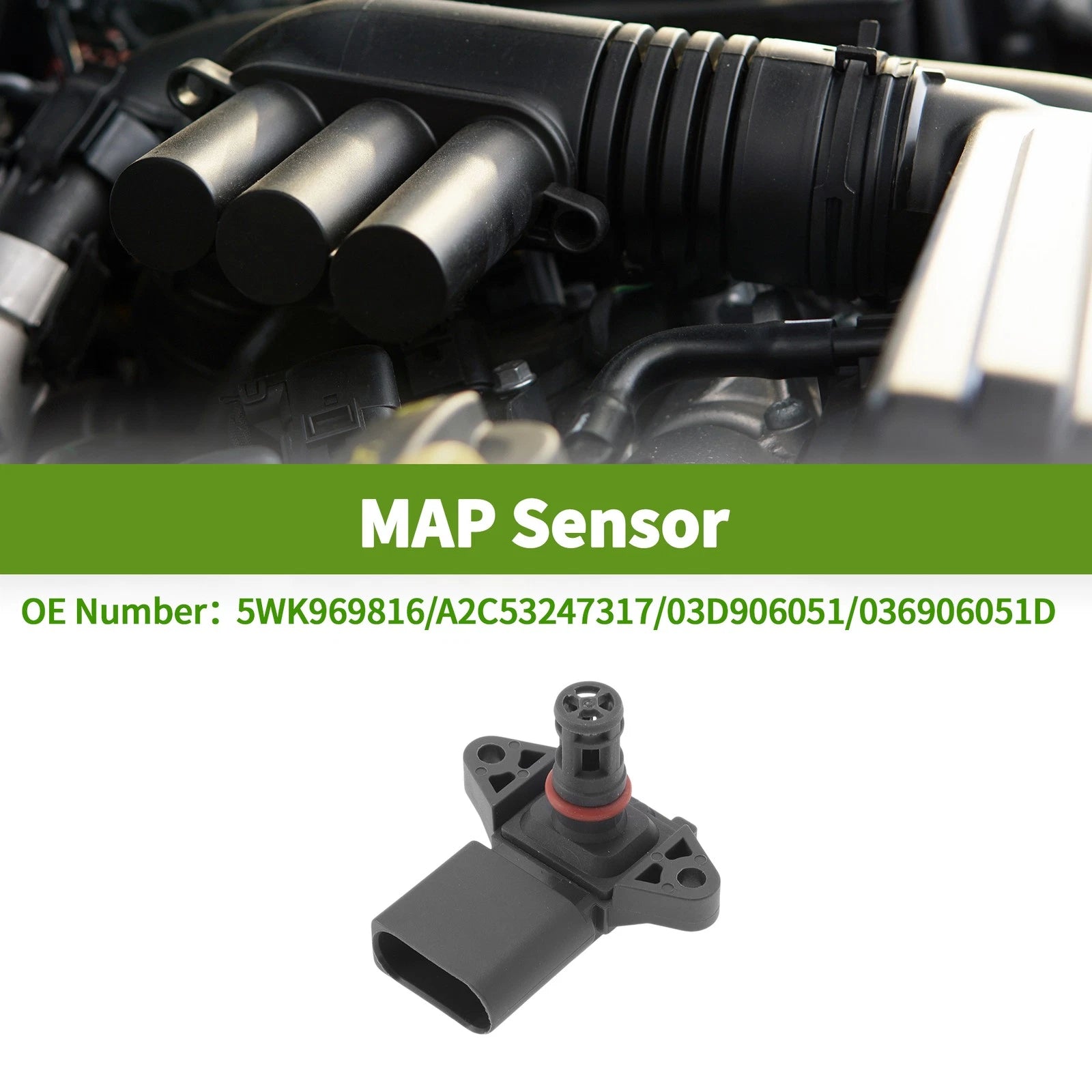 Manifold Absolute Pressure MAP Sensor for Audi A4 3.2 FSI (2002–2004)