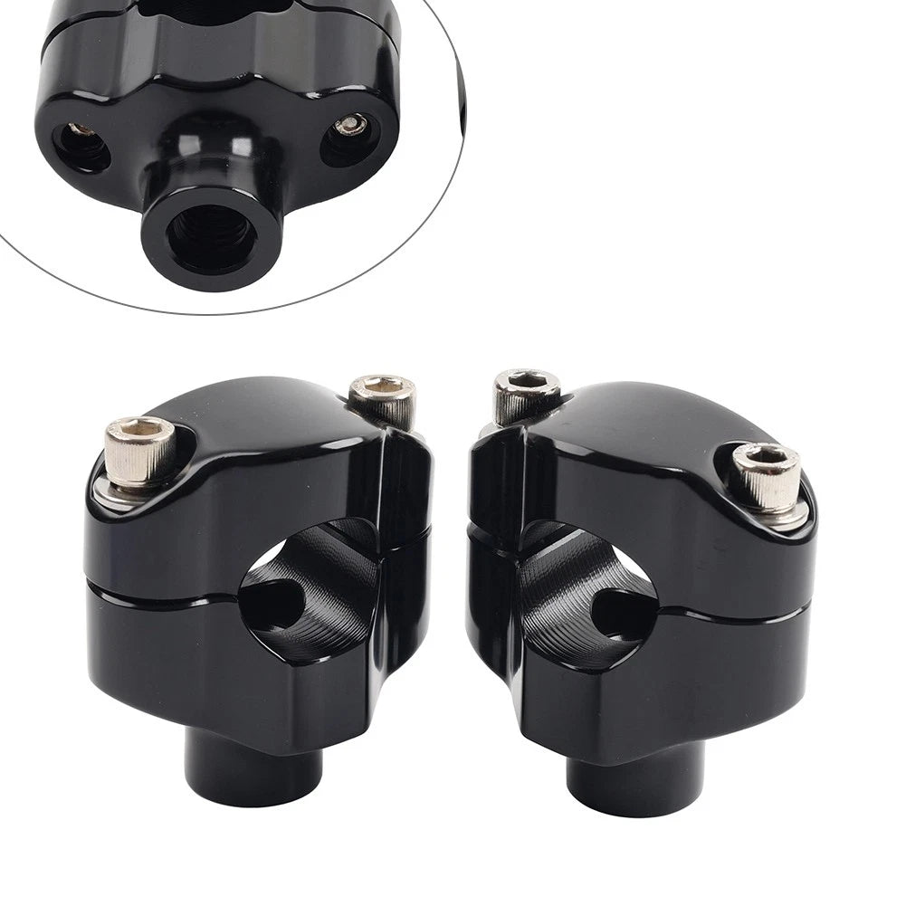 1.65" Tall Handlebar Riser Mount Clamp for Harley Dyna Softail Sportster