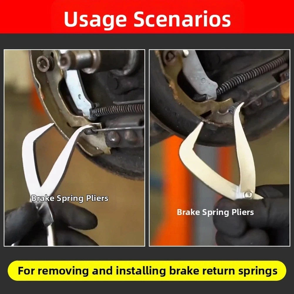 Drum Brake Spring Pliers for Easy Return Spring Removal and Installation