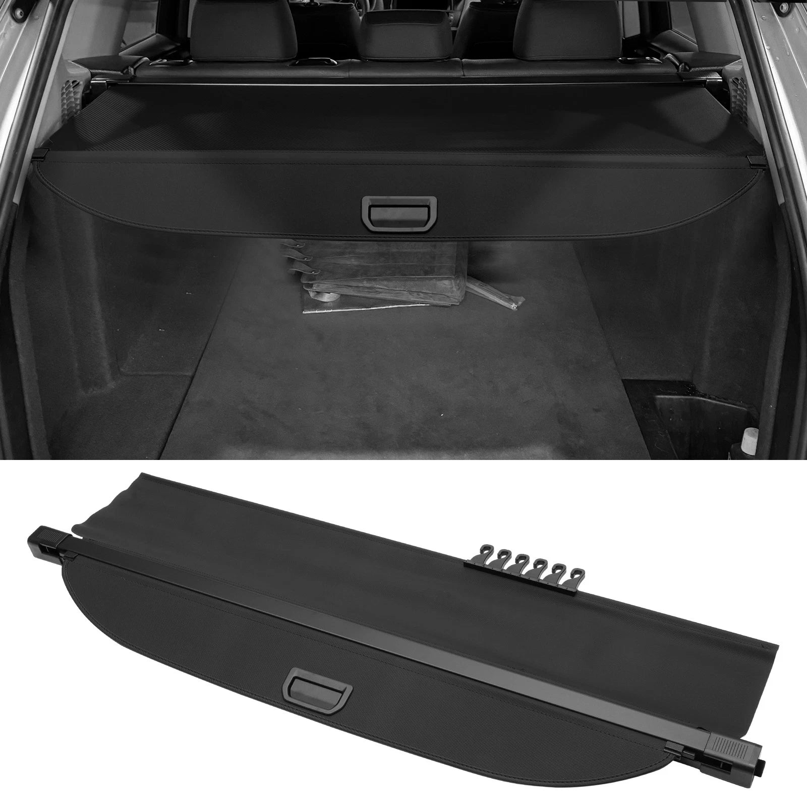 Retractable Cargo Cover for Ford Edge (2015–2022) Gloss Black
