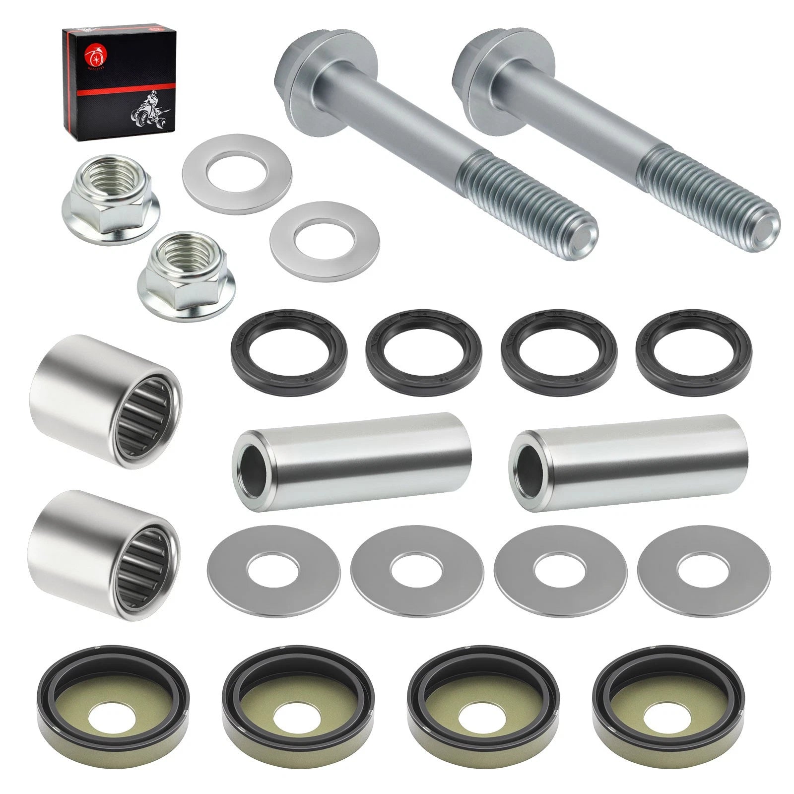 Lower Front A Arm Bushing Bearing Kit for Arctic Cat 400 DVX & Kawasaki KFX400