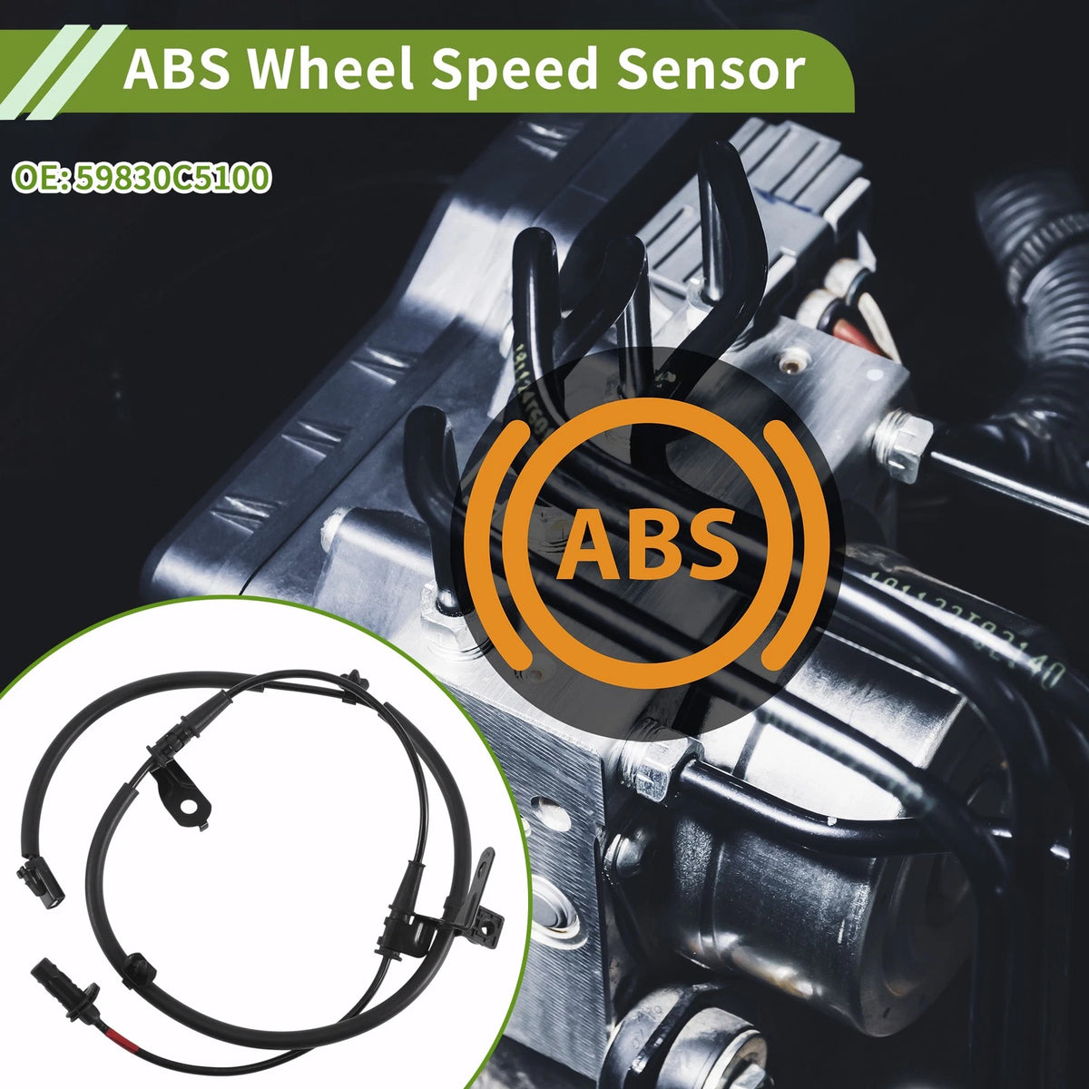 ABS Wheel Speed Sensor No. 59830C5100 for Kia Sorento (2016–2020)
