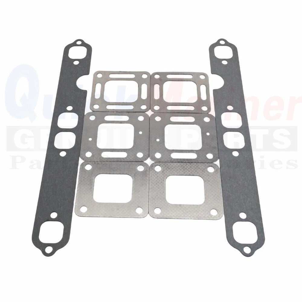 Set of 2 Outboard Exhaust Manifold Bellow Kit for Mercruiser (70981A3, 18-2762)