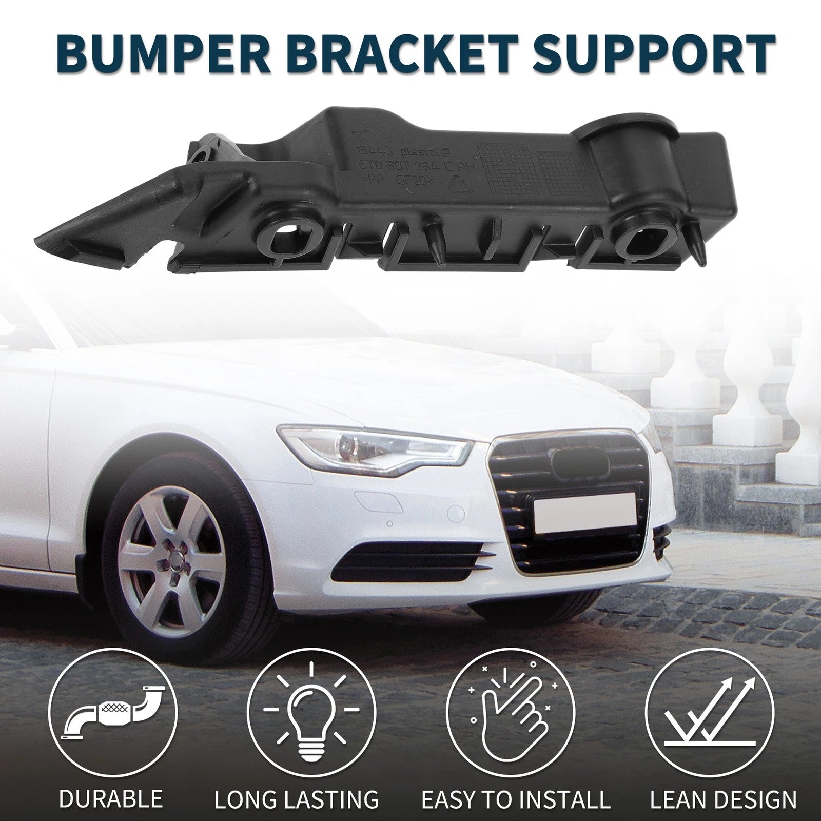 Right Front Bumper Retainer Bracket for Audi A5 (2008–2017)