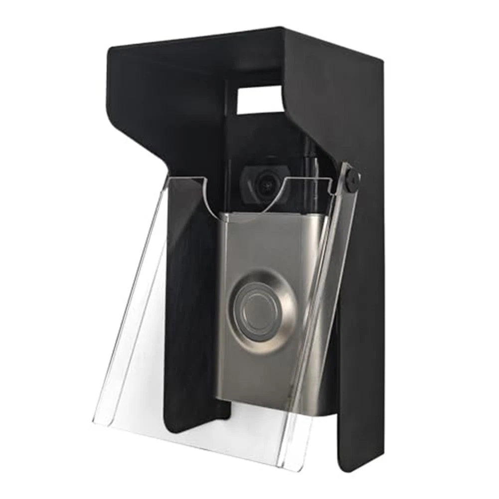 Protective Metal Flip Rain Cover with Sunshade for Doorbell Models